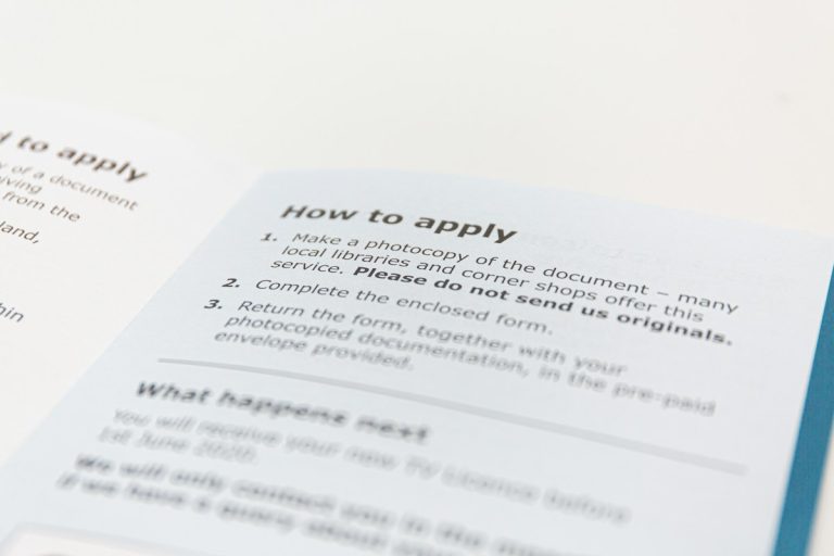 Applying for tax relief schemes and official documents