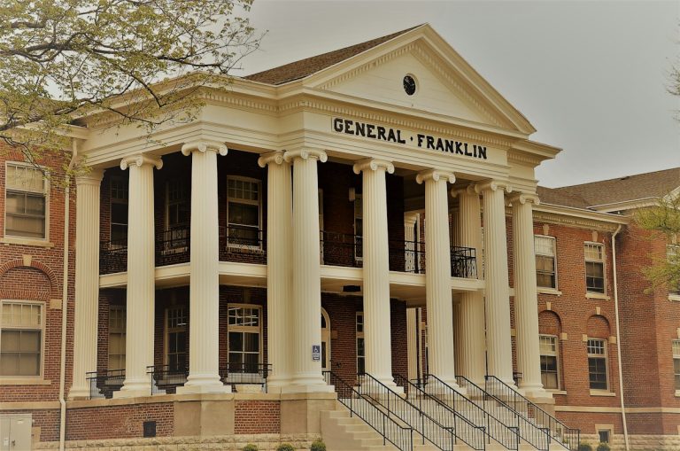 Historic General Franklin building at the Dayton VA