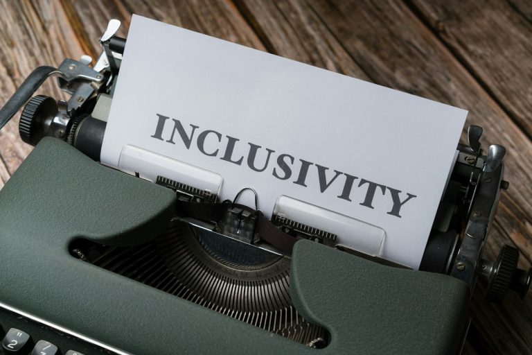 A clean typewriter typing words on paper
